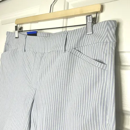 Hilary Radley Hilary Radley NWT Bermuda Shorts Blue Striped Pockets Stretch Casual Size L