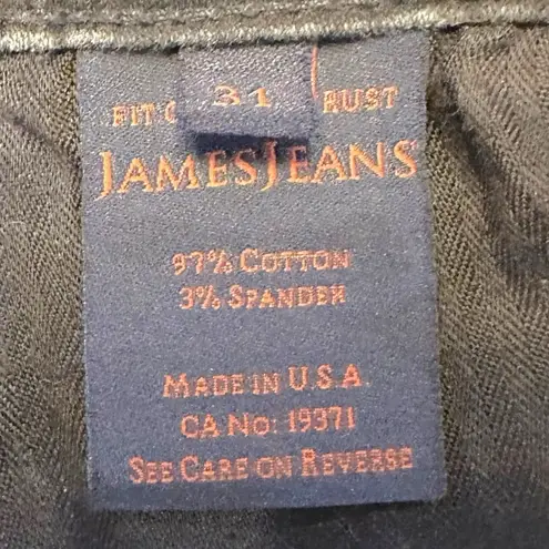 James Jeans Twiggy 5 Pocket Leggings Venom Slate Snakeskin MobWife 90s Size 31