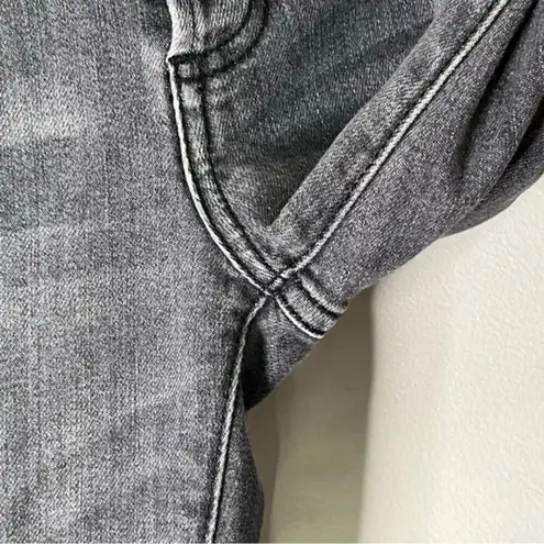 ANINE BING Kara Skinny Jeans Women’s Size 24 Gray Distressed Raw Hem Button Fly - Image 11