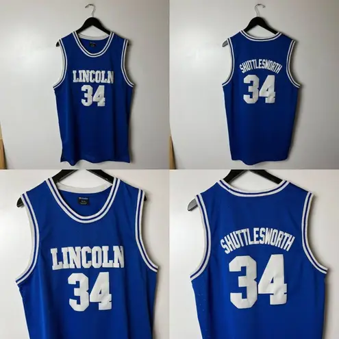 He Got Game Movie Shuttlesworth Lincoln Movie Jersey Blue White XL Extra Large