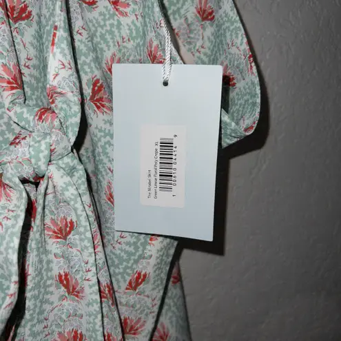 Hill House NWT Green Trailing Vine The Mirabel Skirt Multi Crepe Wrap Skirt XL