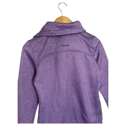 Head Sweatshirt Womens S Tennis Gear High Funnel Zip Neck Fleece Pullover Purple
