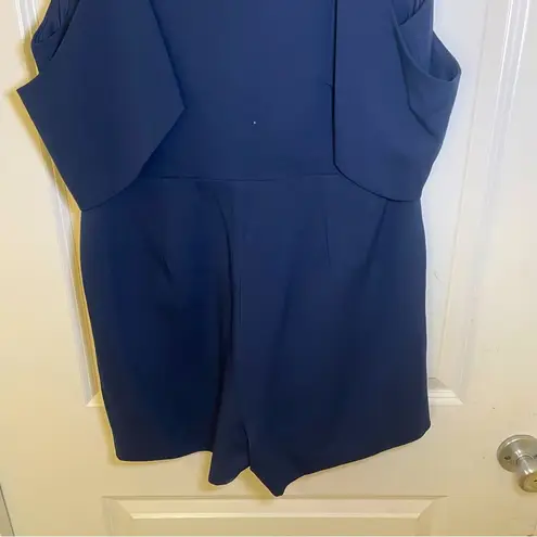 Lavish Lice NWOT Lavish Alice V-Neck Romper - Women 10 - Blue