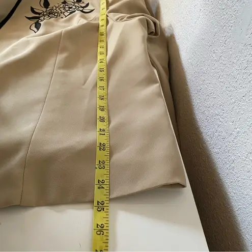 Dress Barn  Woman Open Blazer in Tan Size 22W