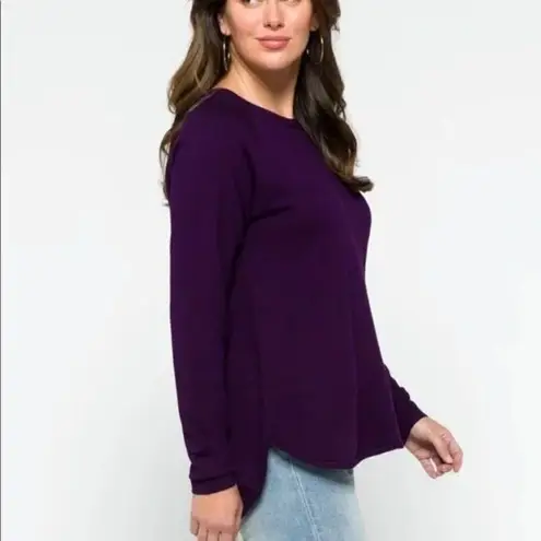 ✨Faith + Zoe Divara Button Back Pullover✨ Blue Size L