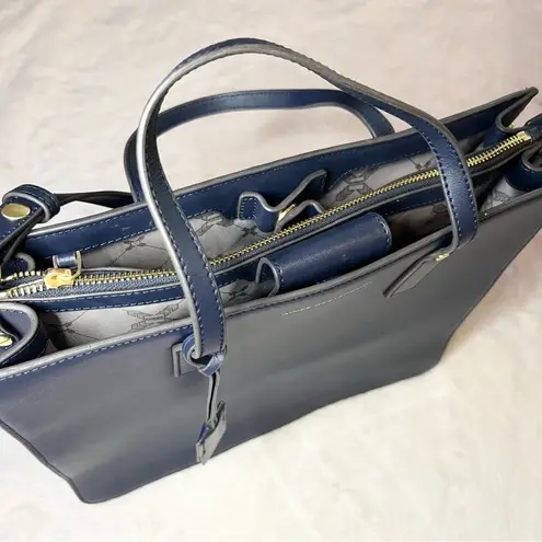 Aimee Kestenberg Mariah Triple Entry Tote Bag in Royal Navy Blue
