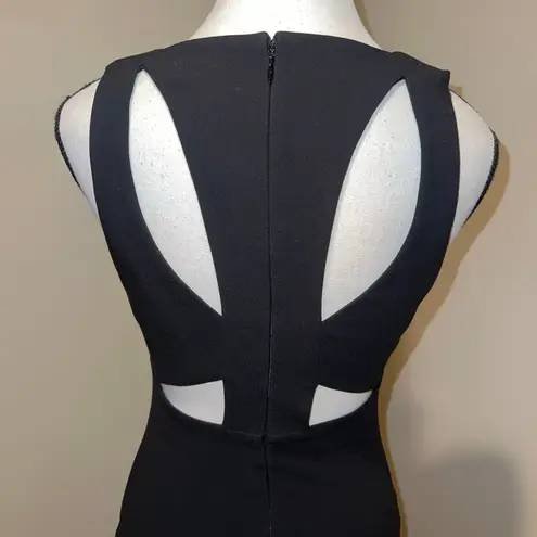 Likely Asbury Cutout Little Black Dress LBD Midi Sexy Sophisticated Size 2