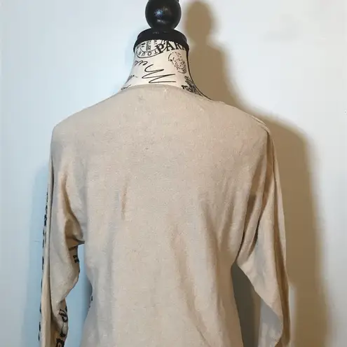 Jaclyn Smith 100% COTTON CHEETAH TAN/BEIGE SWEATER SIZE S/C