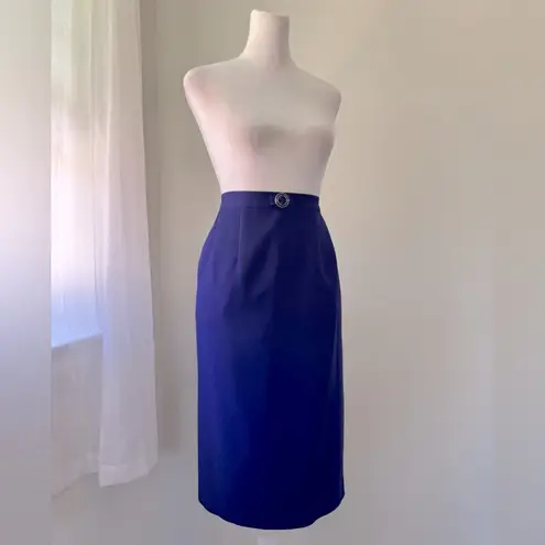 Vintage ‘90s Dark Purple Pencil Midi Skirt Size 6