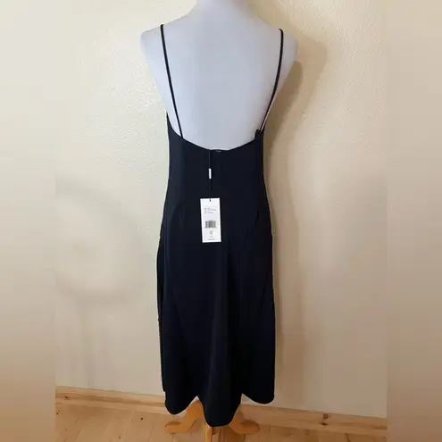 Thakoon Midnight Dark Navy Blue slip midi dress NEW 4