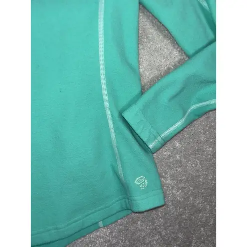 Mountain Hardwear Fleece Quarter Zip Pullover Sweatershirt Women's Medium Teal