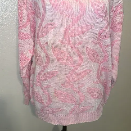 Eminent Vintage pink retro collared knit sweater