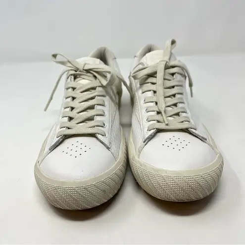BY FAR Rodina Grained Low Sneakers Cream White Womens Size EU 40 / US 10