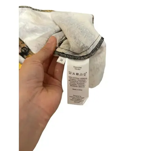 Hofmann Copenhagen Animal Print Mini Dress in Golden Hour Yellow