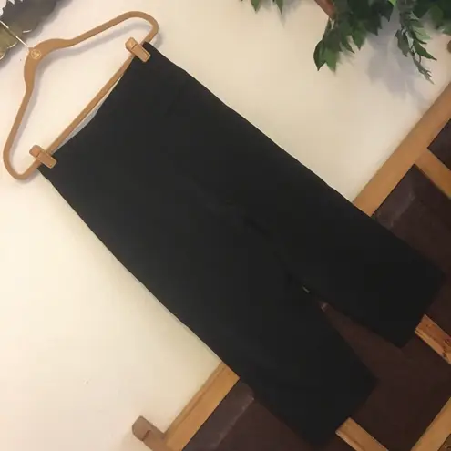 Yansi Fugel black wide leg cropped pant 12