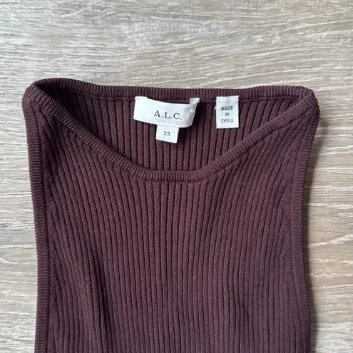 ALC Frank A.L.C. Ashley Rib Knit High Neck Bodysuit XS