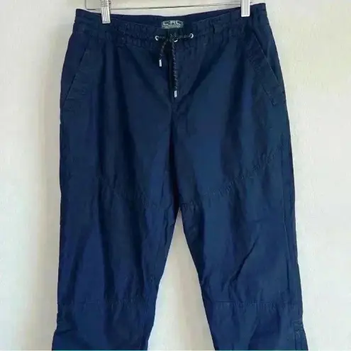 Ralph Lauren Lauren Active ‎ Crop Cargo Activewear Pant Women’s Size 6 Navy Blue