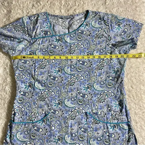 UA Scrubs Blue Green Paisley Women's 4