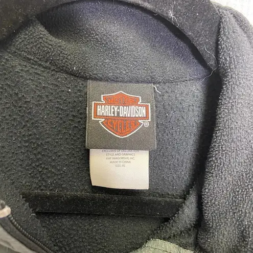Harley Davidson | Black Fleece 1/4 Zip Up Pullover Size XL