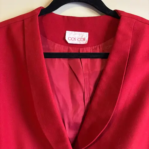 Vintage Red Vest for Women Size M