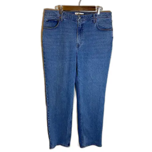 Abercrombie & Fitch The 90's Straight Ultra High Rise Jeans Women's Size 33 Long Blue