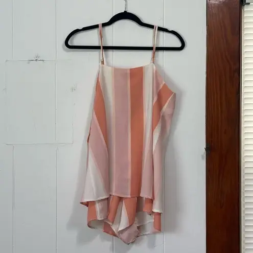 Style Rack ‎ Orange Pink Flowy Romper Size Medium thumbnail 3