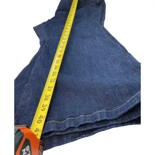 Ava & Viv Plus High Rise Flare Jeans Dark Wash No Gap Waistband Tummy Control 25