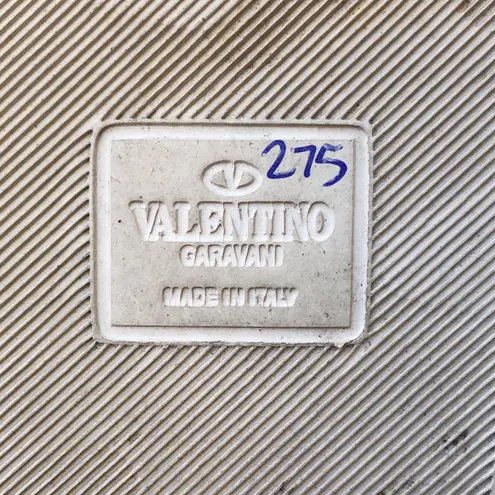 Valentino Garavani Valentino women’s Lipstick print off-white pool slide sandals size IT 37 US 7