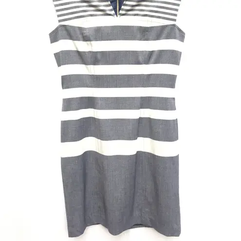 Tommy Hilfiger NWOT 6  Cocktail Grey Striped Dress