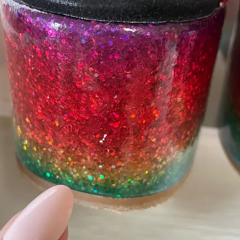 Shane Justin Rainbow Glitter Platform Sandals Shoes Euro Size 35 / US Size 5