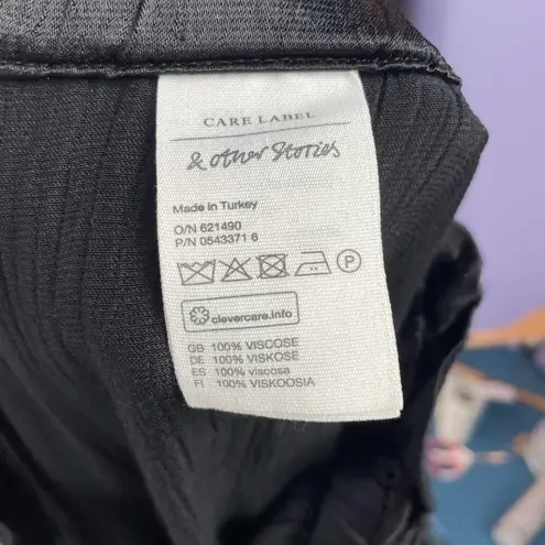 & Other Stories Los Angeles Atelier‎ & other Stories Satin Jogger Pants in Black Size 2