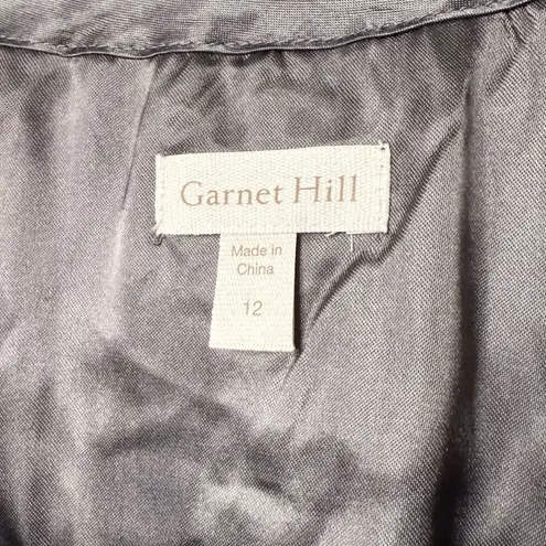 Garnet Hill Boheme Easy Lace Above Knee Leaf Dress Castlerock Grey Size 12