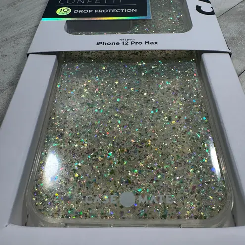 iPhone 12 Pro Max Slim Case by Casemate, Twinkle Confetti: NWT in box Silver