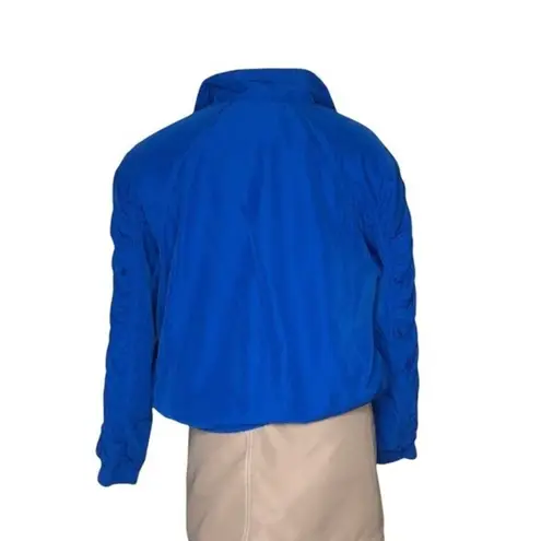 Head Tennis Warmup Jacket Royal Blue Full Zip VINTAGE Gathered Sleeves