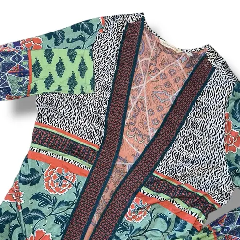 Soft Surroundings Soft Surroundings Draped Oversized Kimono Jacket Cardigan Floral Bohemian SZ M