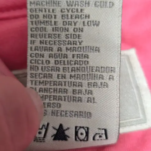 Green Tea Floral Rhinestone Short Sleeve Zip Up Hoodie - Women's Small