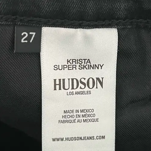 Hudson Jeans NWT Hudson Krista Super Skinny Ankle Jeans | Black Grey Wash | 27