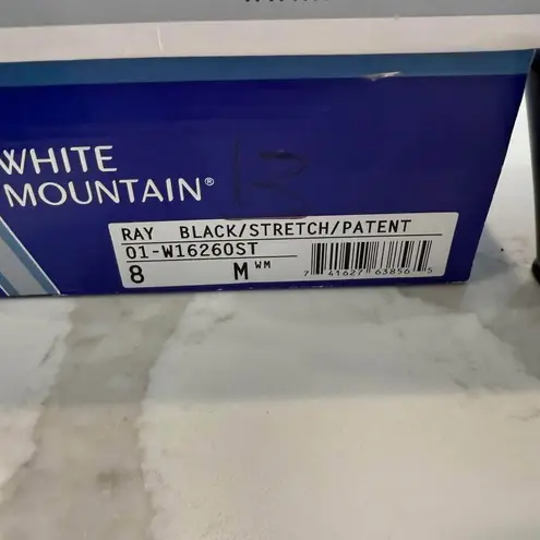 White Mountain Wedge Thong Sandals Women’s 8M Black/Silver Sequins/Rhinestones