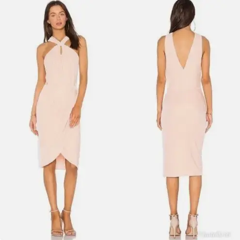 Cupcakes and Cashmere Wales Velvet Dress in Rose Smoke Size 8 Pink