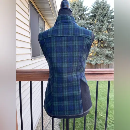 Stormy Kromer Wool Vest Womens The Ida Outfitter Plaid Green Blue USA Small