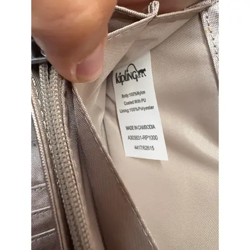 Kipling Felicity Women's Metallic Gold Shoulder Crossbody Bag and Wallet Set
