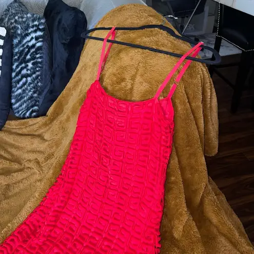 Givenchy New 4G Guipure Lace Dress in Red