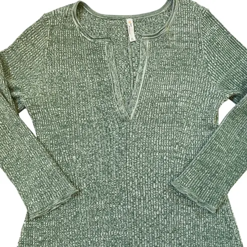 Daily Practice by Anthropologie Green Heather Sweater Dress 2X Size XXL