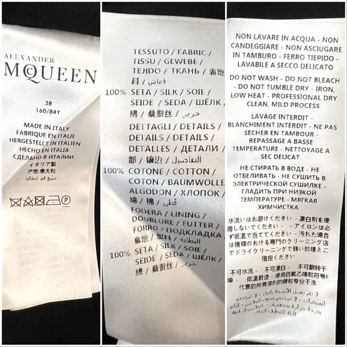 Alexander McQueen Lace Trim Silk Camisole in Black, Size 38, NWT