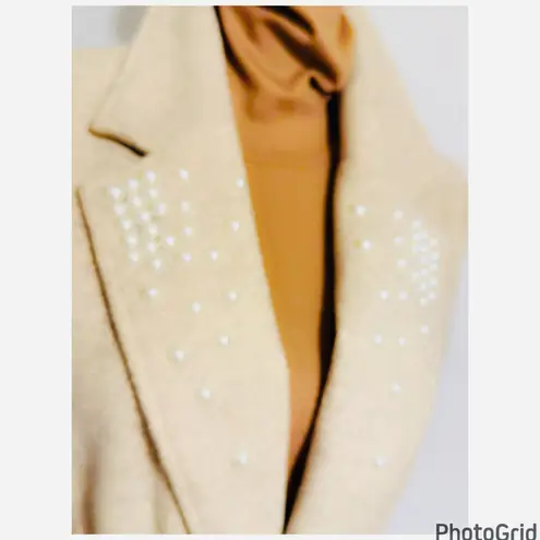 Chocolate USA Embellished Belted Long Open Coat