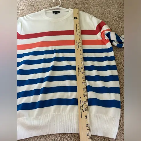 Brooks Brothers  Cotton Multicolor Striped Sweater Size Large