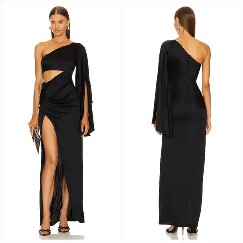 Michael Costello  x REVOLVE Kamaria Gown in Black