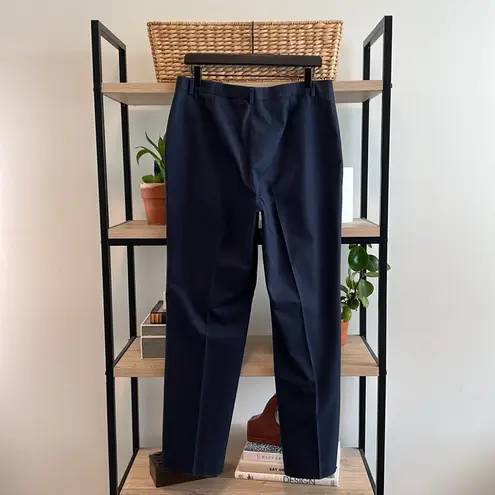 Brooks Brothers Mid-Rise Navy Advantage Chino Cotton Twill Career Dress Pant, 12