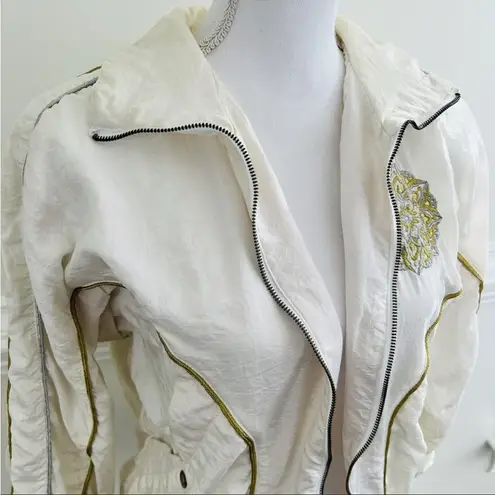 Lavon Vintage 90’s windbreaker spring with padded shoulders Petite Large