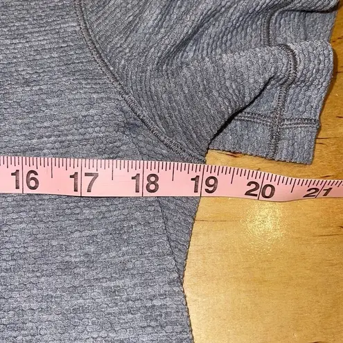 Lululemon Womens Long Distance Short Sleeve Top Heathered Asphalt Grey Small Gray